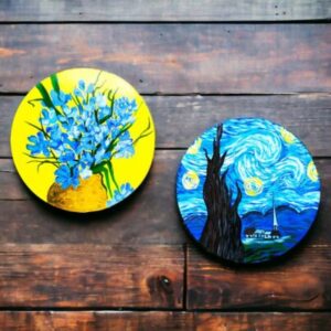 Exquisite Nature Art Decor Plate | Home Decor | Wall Hanging | 8 inch | Set of 2 Artwork, Decor Plates, Decorative Items, Decorative Plates, Decorative Wall Art, Drawing Room, Eco-Friendly, Handcrafted, Handicrafts, Handmade, Handpainted, Home Decor, Home Interior Decoration, Living Room, Nature Art, Paintings, Special Decor Plates, Wall Art, Wall Decor, Wall Hanging, Wall Plates, Wooden Decor Plates